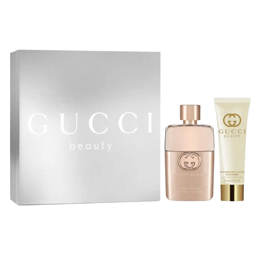 Gucci Set Gucci: Guilty Pour Femme – Eau de Toilette for Women, 50 ml + Guilty, Moisturizing, Body Lotion, 50 ml