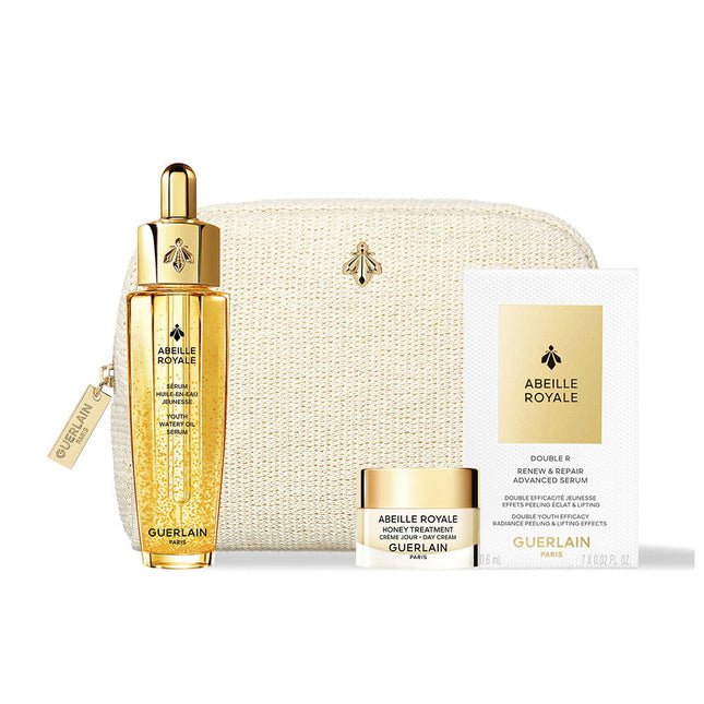 Guerlain Set Guerlain: Abeille Royale Replumping – Oil for Women, For Face & Neck, 30 ml + Abeille Royale, Honey,…