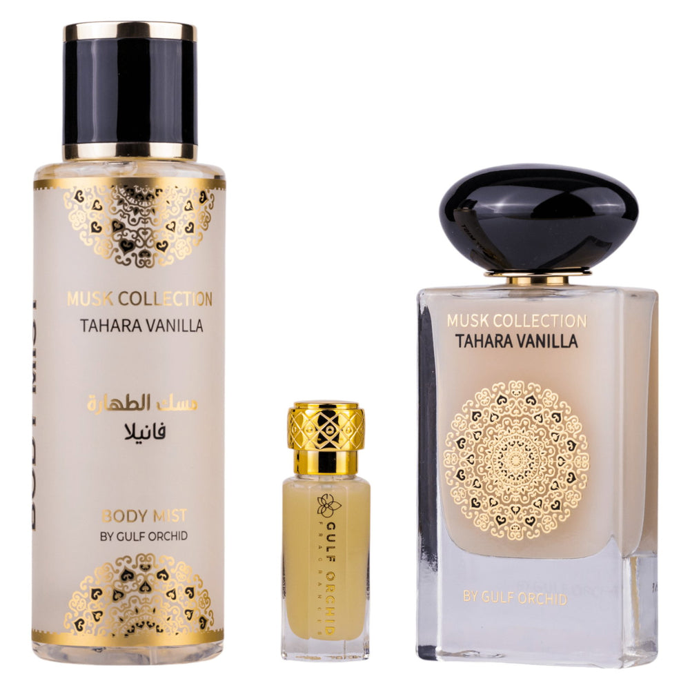 Gulf Orchid Set Gulf Orchid: Tahara Vanilla – Eau de Parfum for Women, 60 ml + Tahara Vanilla, Scented Spray, 250 ml +…