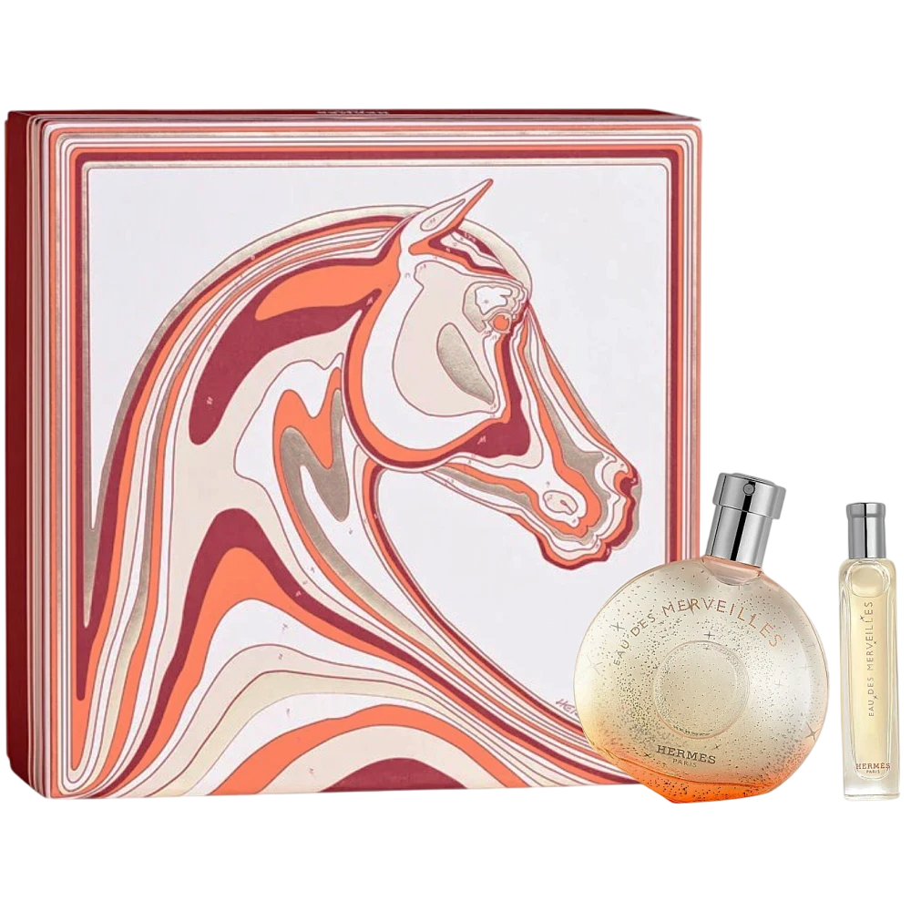 Hermes Set Hermes: Eau des Merveilles – Eau de Toilette for Women, 50 ml + Eau des Merveilles, 15 ml