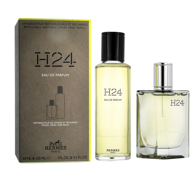 Hermes Set Hermes: H24 – Eau de Parfum for Men, 30 ml + H24, Refill, Refillable, 125 ml