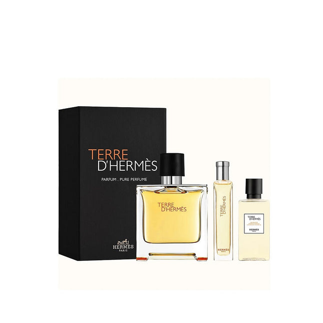 Hermes Set Hermes: Terre d'Hermes – Eau de Parfum for Men, 75 ml + Terre d'Hermes, 15 ml + Terre d'Hermes, Shower Gel &…