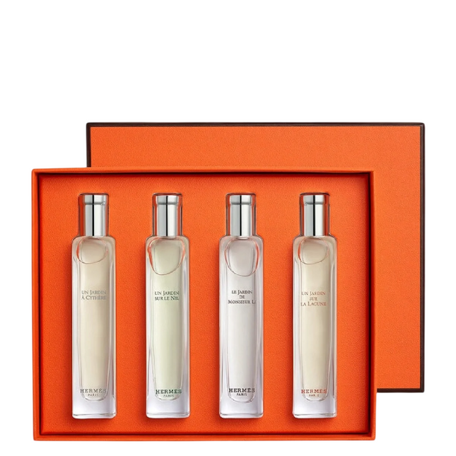Hermes Set Hermes: Un Jardin A Cythere – Eau de Toilette for Women, 15 ml + Un Jardin Sur Le Nil, 15 ml + Le Jardin de…