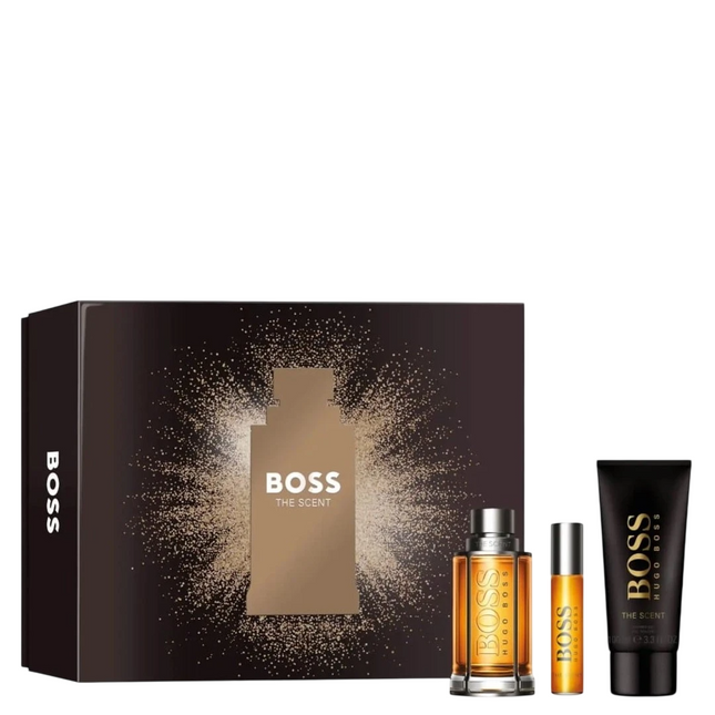 Hugo Boss Set Hugo Boss: The Scent – Eau de Toilette for Men, 10 ml + The Scent, 100 ml + The Scent, Cleansing, Shower Gel,…