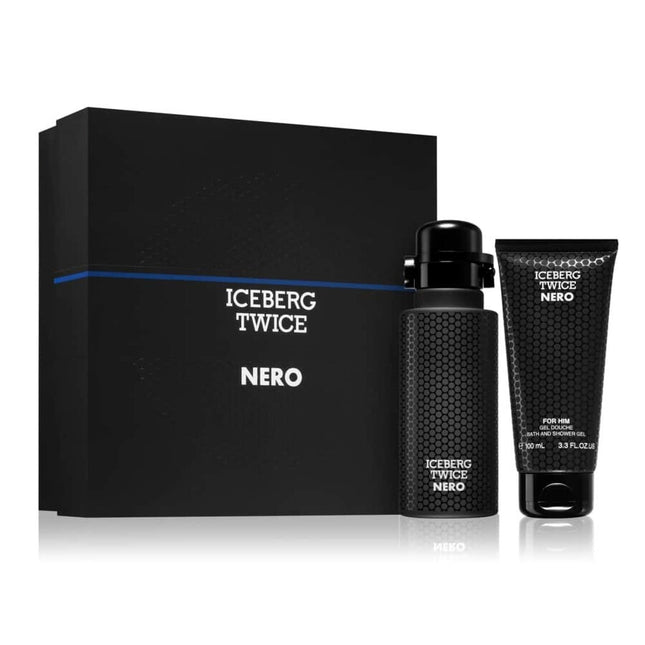Iceberg Set Iceberg: Twice Nero – Eau de Toilette for Men, 125 ml + Twice Nero, Shower Gel, All Over The Body, 100 ml