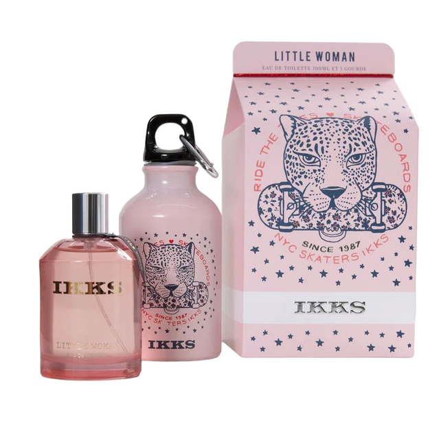 Ikks Set Ikks: Little Woman – Eau de Toilette for Women, 100 ml + Little Woman, GWP Glass Water Bottle Pink