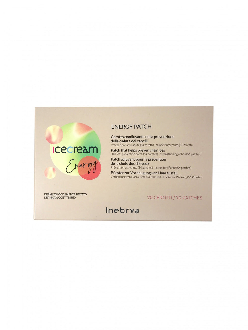 Inebrya Set Inebrya Ice Cream Energy For Growth Stimulation – Local Treatment Patch for Women, For Scalp, 70 pcs