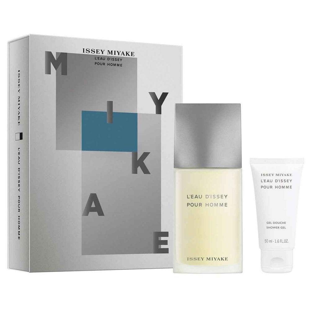 Issey Miyake Set Issey Miyake: L'Eau D'Issey Pour Homme – Eau de Toilette for Men, 75 ml + L'Eau d'Issey, Moisturizing, Shower Gel, For All Skin Types, 50 ml