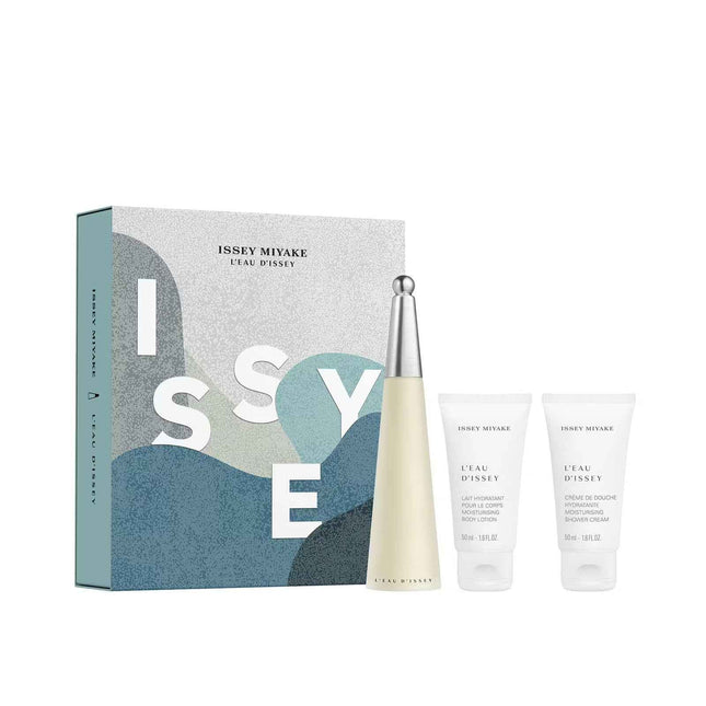 Issey Miyake Set Issey Miyake: L'Eau d'Issey – Eau de Toilette for Men, 50 ml + L'Eau d'Issey, Moisturizing, Body Lotion, 50 ml + L'Eau d'Issey, Moisturizing, Shower Gel, For All Skin Types, 50 ml