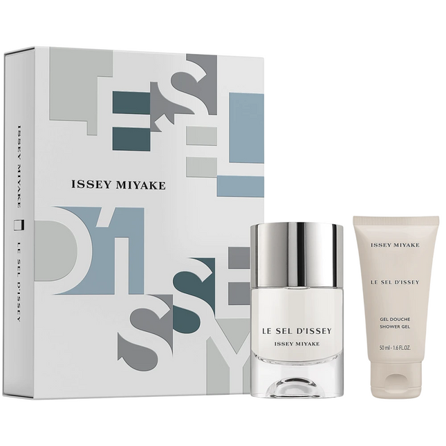 Issey Miyake Set Issey Miyake: Le Sel D'Issey – Eau de Toilette for Men, 50 ml + Le Sel D'Issey, Shower Gel, For All Skin…