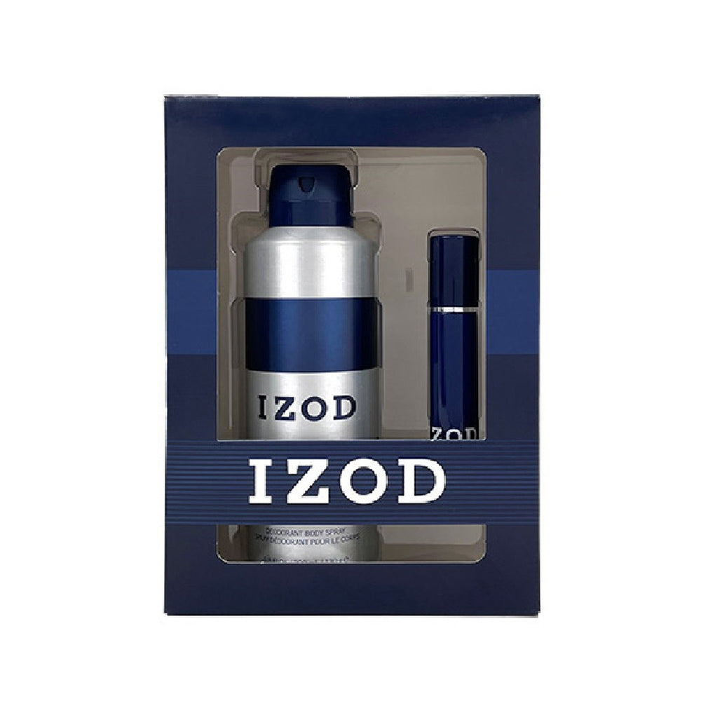 Izod Set Izod: Blue – Eau de Toilette for Men, 15 ml + Blue, Scented Spray, 200 ml