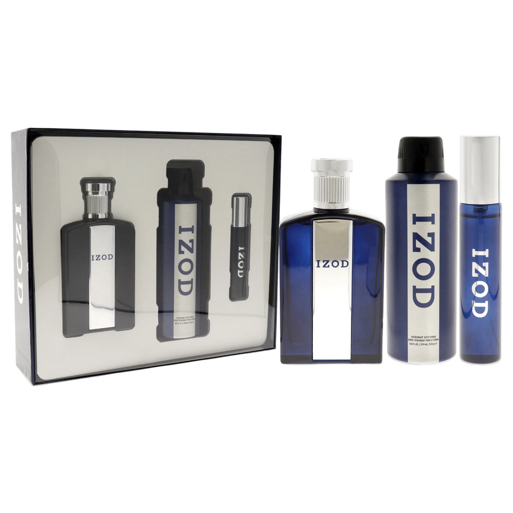 Izod Set Izod: Izod – Eau de Toilette for Men, 100 ml + Izod, 15 ml + Izod, Scented Spray, 200 ml
