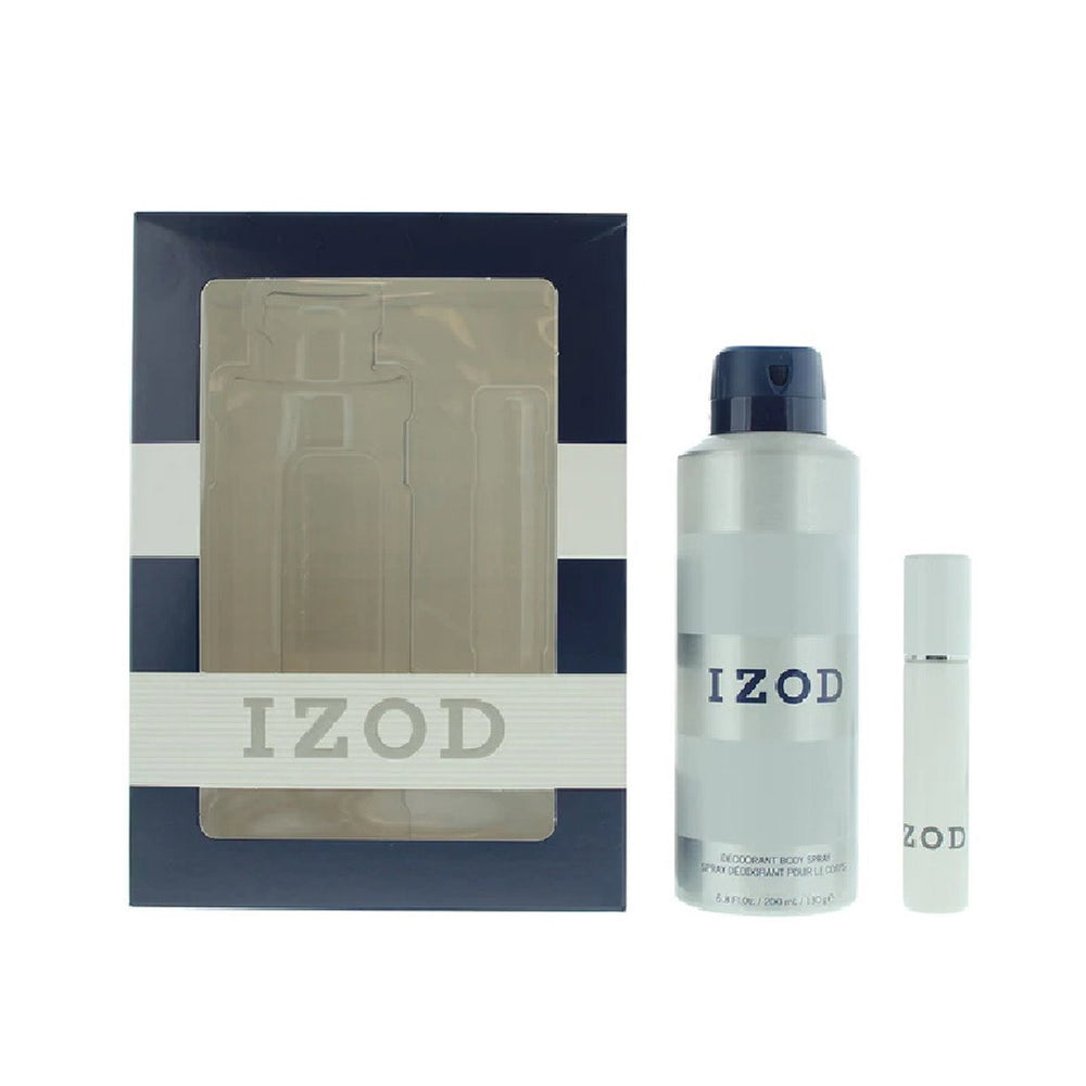 Izod Set Izod: White – Eau de Toilette for Men, 15 ml + White, Scented Spray, 200 ml
