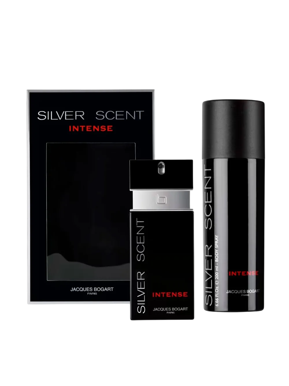 Jacques Bogart Set Jacques Bogart: Silver Scent Intense – Eau de Toilette for Men, 100 ml + Silver Scent Intense, Scented…
