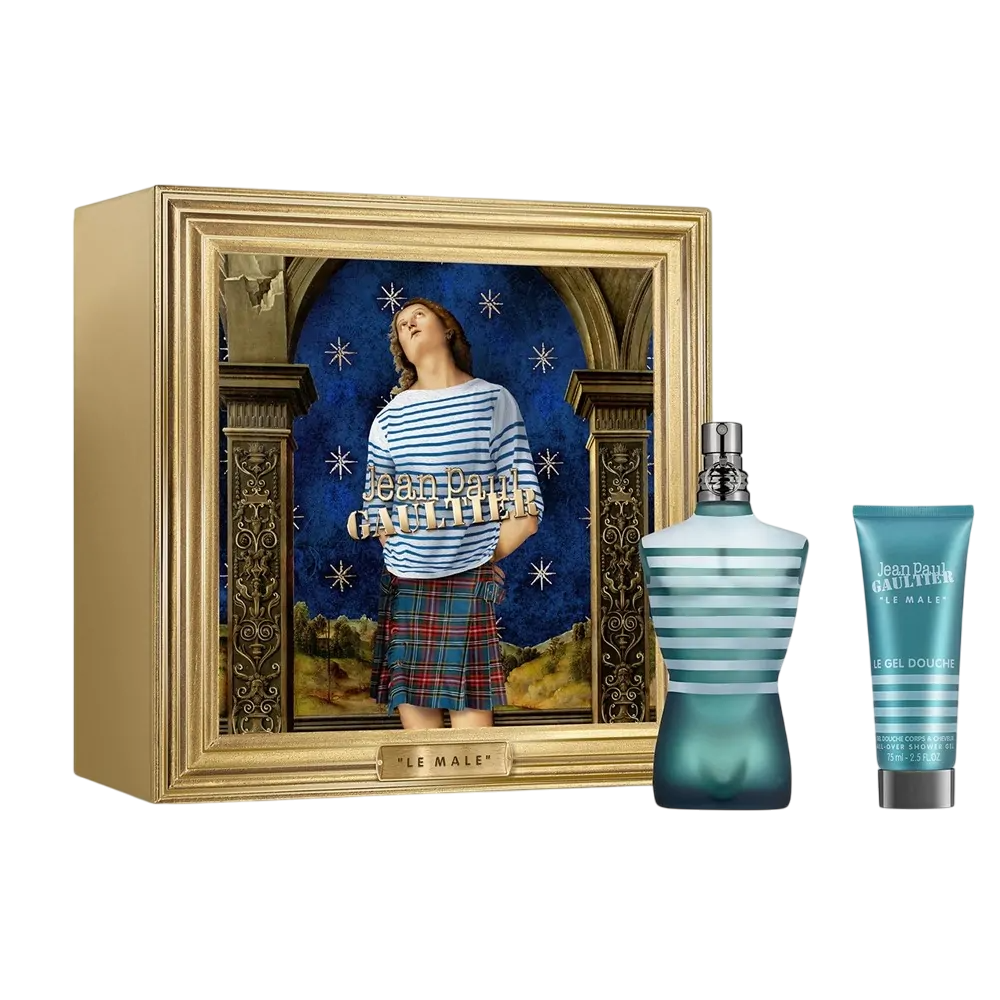 Jean Paul Gaultier Set Jean Paul Gaultier: Le Male – Eau de Toilette for Men, 125 ml + Le Male, Cleansing, Shower Gel, For…