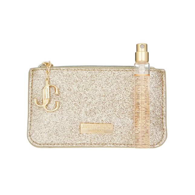Jimmy Choo Set Jimmy Choo: I Want Choo – Eau de Parfum for Women, 7.5 ml + Jimmy Choo, GWP Textile Pouch, Gold