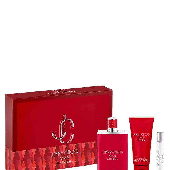 Jimmy Choo Set Jimmy Choo: Man Extreme – Eau de Parfum for Men, 100 ml + Man Extreme, 7.5 ml + Man Extreme, Shower Gel, For…