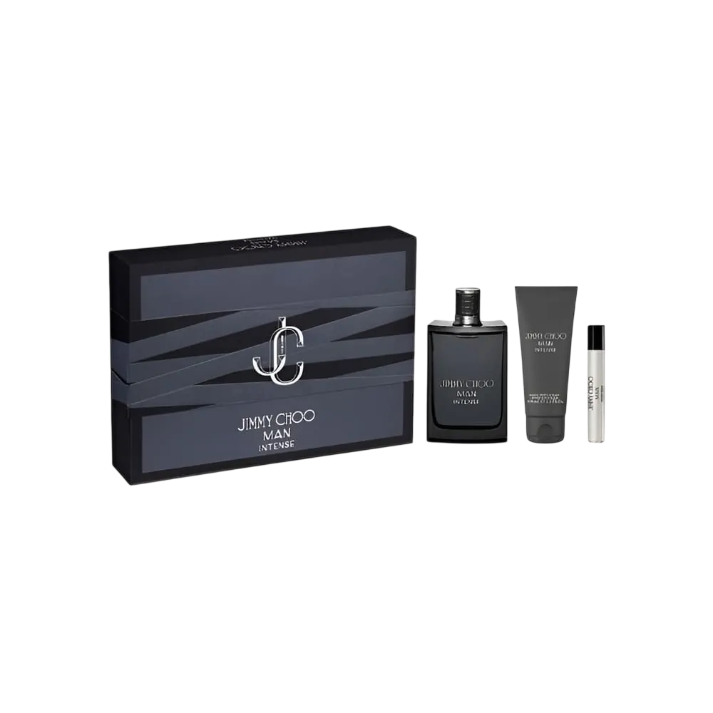 Jimmy Choo Set Jimmy Choo: Man Intense – Eau de Toilette for Men, 100 ml + Man Intense, 7.5 ml + Man Intense, Shower Gel,…