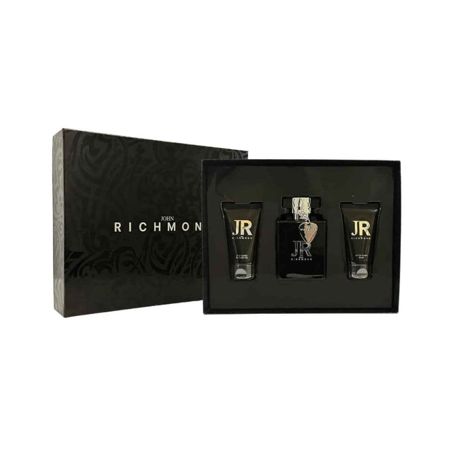 John Richmond Set John Richmond: Man – Eau de Parfum for Men, 100 ml + Man, Nourishing, Shower Gel, 50 ml + Man, Aftershave Balm, 50 ml