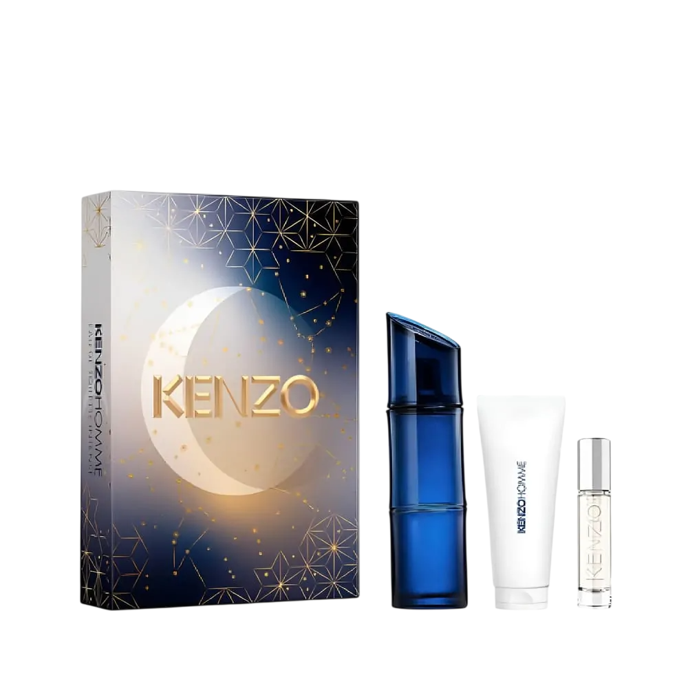 Kenzo Set Kenzo: Homme Intense – Eau de Toilette for Men, 60 ml + Homme Intense, 10 ml + Homme Intense, Shower Gel, 75 ml