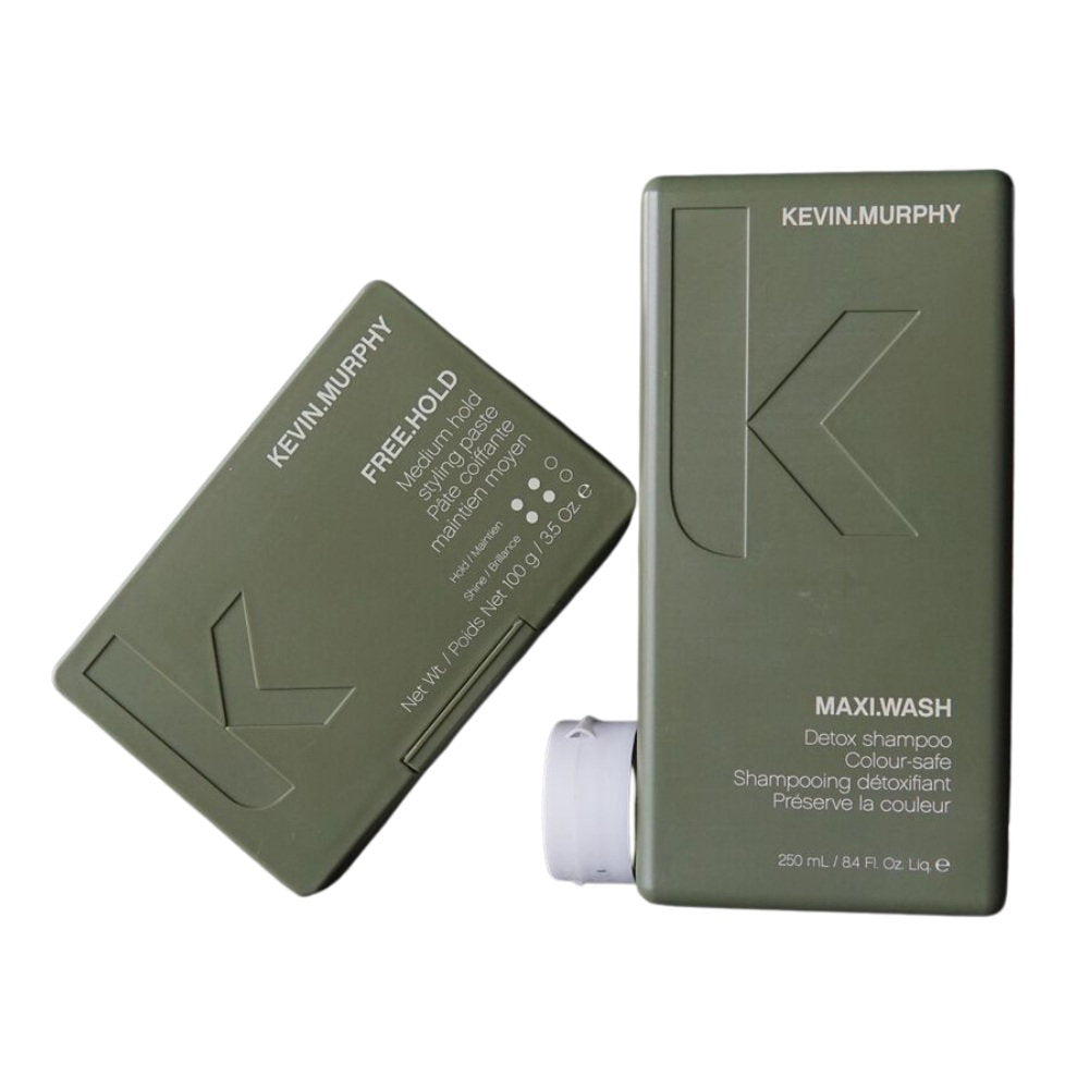 Kevin Murphy Set Kevin Murphy: Maxi Wash – Hair Shampoo Unisex, For Hydration, 250 ml + Free Hold, Lanolin Wax, Hair…
