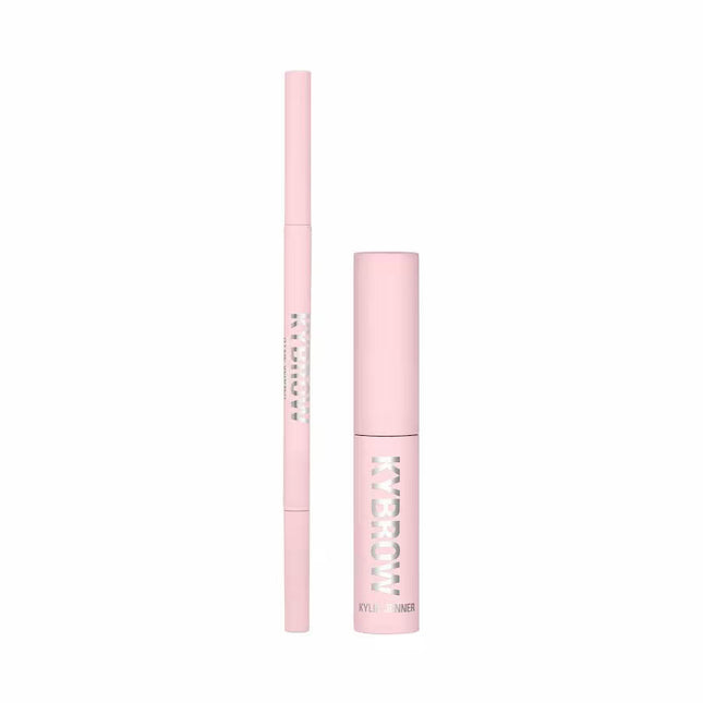 Kylie Cosmetics Set Kylie Cosmetics: Kybrow Defined – Eyebrow Cream Pencil & Brush 2-in-1 for Women, 003, Cool Brown, 0.09…