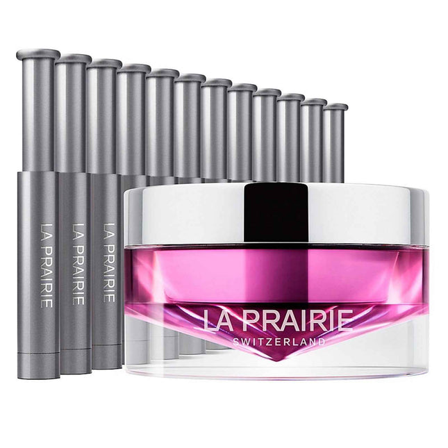 La Prairie Set La Prairie: Platinum Rare Haute-Rejuvenation Rejuvenating Night – Cream Mask for Women, For Face, 20 ml + Platinum Rare Haute-Rejuvenation, Rejuvenating, Night, Serum, For Face, 12 pcs, 0.7 ml