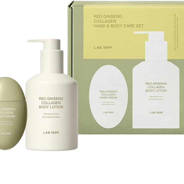 Lab 1899 Set Lab 1899: Red Ginseng Collagen Moisturising – Body Lotion for Women, 250 ml + Red Ginseng, Collagen, Improves…