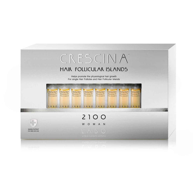 Labo Suisse Set Labo Suisse Crescina Follicular Islands 2100 For Growth Stimulation – Ampoules Treatment Serum for Women, For Scalp, 20 pcs