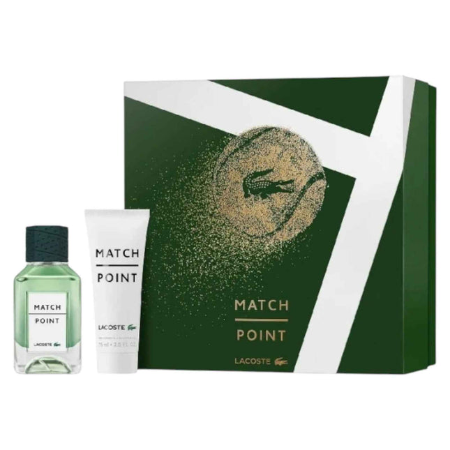Lacoste Set Lacoste: Match Point – Eau de Toilette for Men, 50 ml + Match Point, Shower Gel, All Skin Types, 75 ml