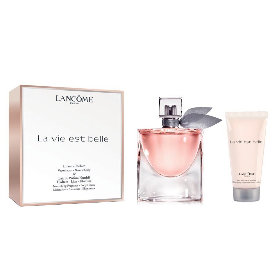 Lancome Set Lancome: La Vie Est Belle – Eau de Parfum for Women, 50 ml + La Vie Est Belle, Moisturizing, Body Lotion, 50 ml