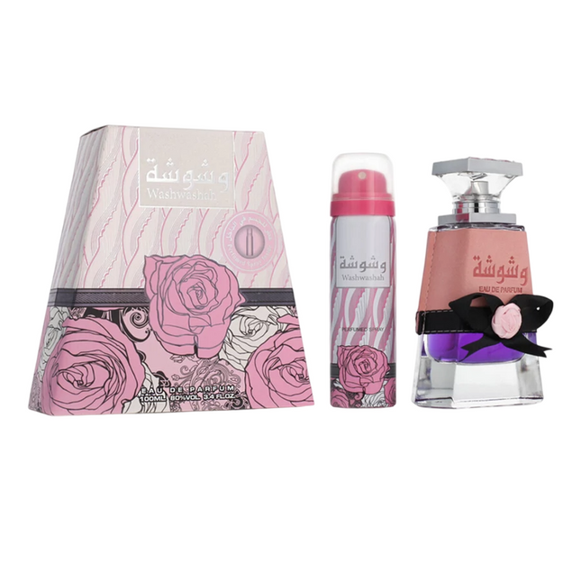 Lattafa Set Lattafa: Washwasha – Eau de Parfum for Women, 100 ml + Washwasha, Body Spray, 50 ml