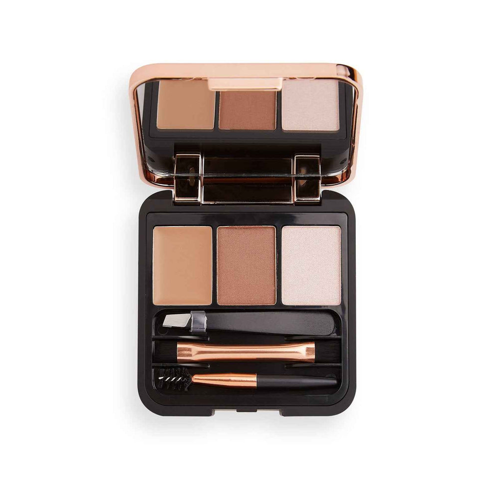 Makeup Revolution Set Makeup Revolution Brow Sculpt – Eyebrow Palette for Women, Medium, 2.2 g