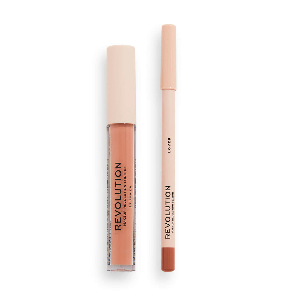 Makeup Revolution Set Makeup Revolution: Makeup Revolution – Liquid Lipstick for Women, Lover, 3 ml + Makeup Revolution,…