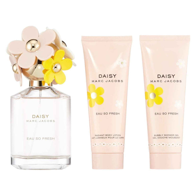 Marc Jacobs Set Marc Jacobs: Daisy Eau So Fresh – Eau de Toilette for Women, 75 ml + Daisy Eau So Fresh, Hydrating, Body Lotion, 75 ml + Daisy Eau So Fresh, Hydrating, Shower Gel, All Skin Types, 75 ml