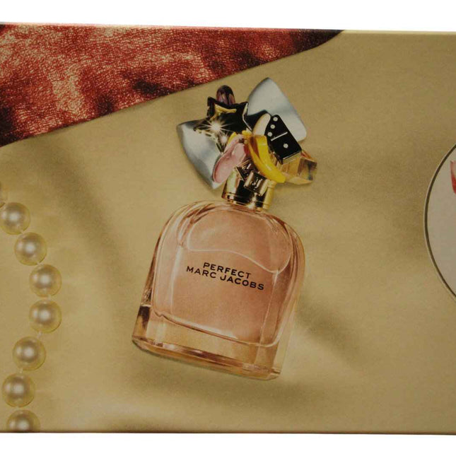 Marc Jacobs Set Marc Jacobs: Perfect – Eau de Parfum for Women, 100 ml + Perfect, Hydrating, Body Lotion, 75 ml + Perfect, Hydrate, Shower Gel, All Skin Types, 75 ml