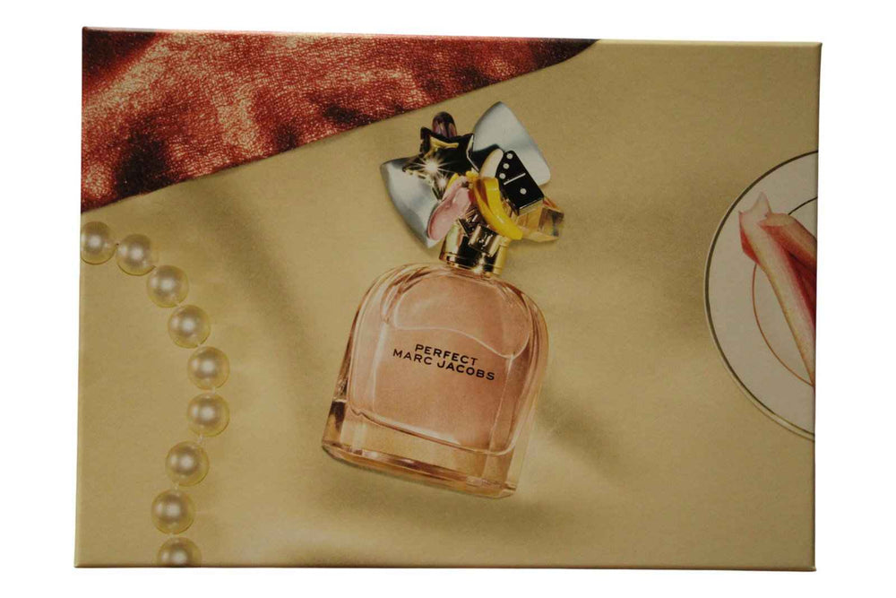 Marc Jacobs Set Marc Jacobs: Perfect – Eau de Parfum for Women, 100 ml + Perfect, Hydrating, Body Lotion, 75 ml + Perfect, Hydrate, Shower Gel, All Skin Types, 75 ml