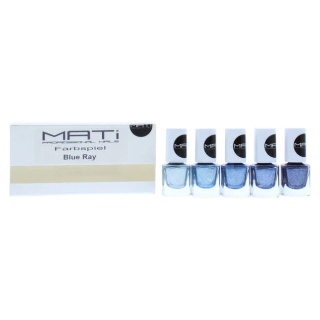 Mati Set Mati Blue Ray – Nail Polish for Women, 5 pcs, 5 ml