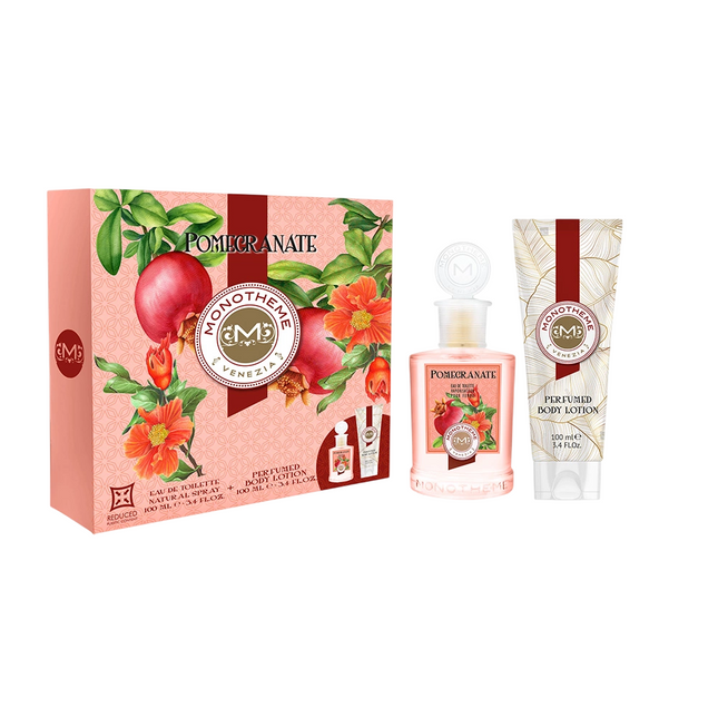 Monotheme Set Monotheme: Pomegranate – Eau de Toilette for Women, 100 ml + Pomegranate, Cleansing, Shower Gel, For All Skin…