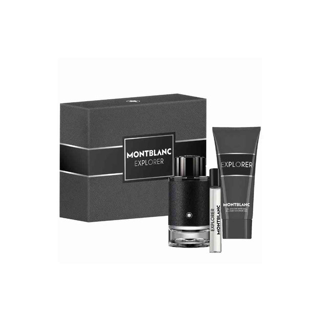 Montblanc Set Montblanc: Explorer – Eau de Parfum for Men, 100 ml + Explorer, 15 ml + Explorer, Shower Gel, For All Skin…