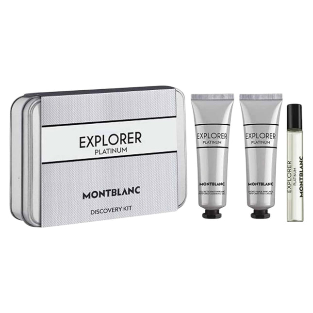 Montblanc Set Montblanc: Explorer Platinum – Eau de Parfum for Men, 7.5 ml + Explorer Platinum, Hydrating, Cream, For Face,…