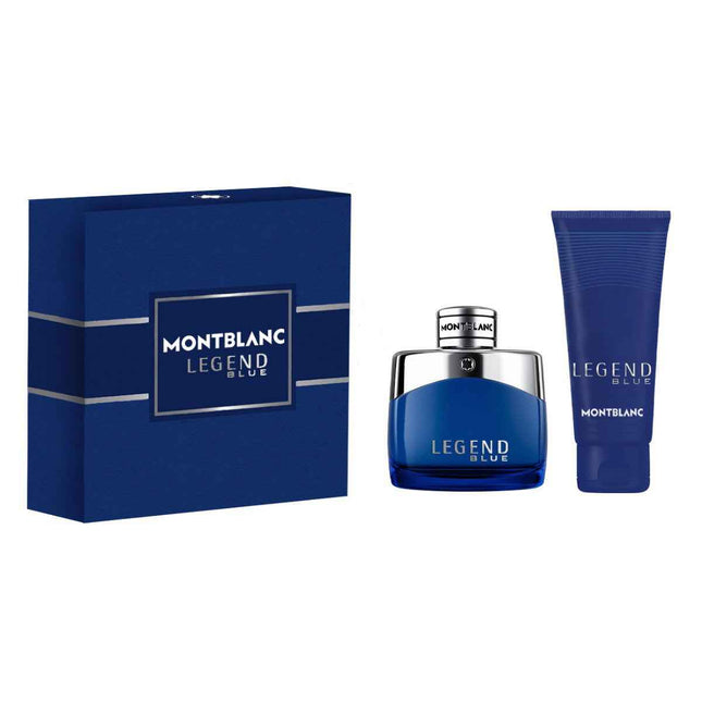Montblanc Set Montblanc: Legend Blue – Eau de Parfum for Men, 50 ml + Legend Blue, Cleansing, Shower Gel, All Over The Body, For All Skin Types, 100 ml