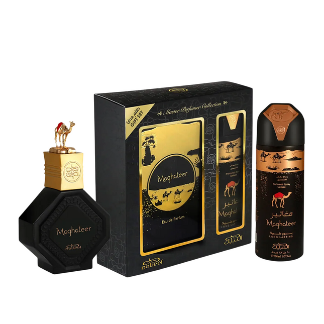 Nabeel Set Nabeel: Maghateer – Eau de Parfum for Men, 100 ml + Maghateer, Deodorant Spray, 100 ml