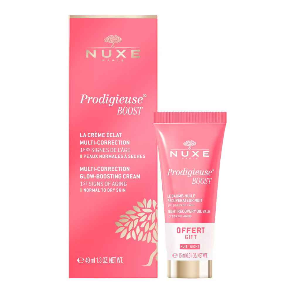 Nuxe Set Nuxe: Creme Prodigieuse Boost Multi-Correction – Cream for Women, For Face, 40 ml + Creme Prodigieuse Boost, Recovery, Night, Balm, For Face, 15 ml