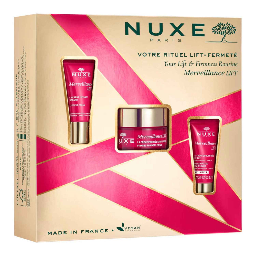 Nuxe Set Nuxe: Merveillance Expert Lifting – Cream for Women, For Face, 50 ml + Merveillance Lift, Vegan, Lifting, Eye Cream, 15 ml + Merveillance Lift, Vegan, Lifting, Night, For Face, 15 ml