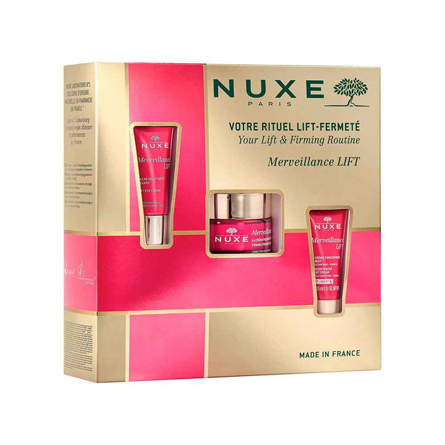 Nuxe Firmness Routine Set Nuxe: Merveillance Lift Powdery Vegan Firming Day – Cream for Women, For Face, 50 ml + Merveillance Lift, Vegan, Lifting, Eye Cream, 15 ml + Merveillance Lift, Vegan, Lifting, Night, For…