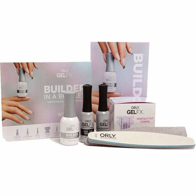 Orly Set Orly Gelfx Builder In A Bottle Kit – Semi-Permanent Nail Polish for Women, 8 pcs g