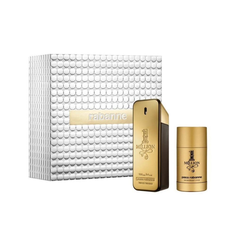 Paco Rabanne Set Paco Rabanne: 1 Million – Eau de Toilette for Men, 100 ml + 1 Million, Deodorant Stick, 75 ml