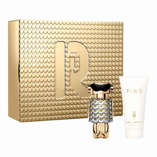 Paco Rabanne Set Paco Rabanne: Fame – Eau de Parfum for Women, 50 ml + Fame, Hydrating, Body Lotion, 75 ml