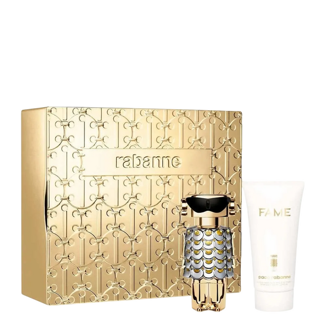 Paco Rabanne Set Paco Rabanne: Fame – Eau de Parfum for Women, 50 ml + Fame, Hydrating, Body Lotion, 75 ml